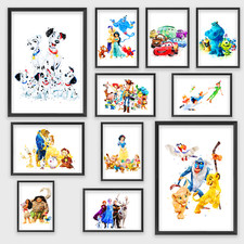 Disney Movie Wall Art Poster Print Picture Gift Canvas Home Kids Film A4 A3
