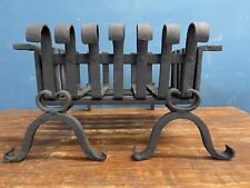 vintage wrought iron fire grate / basket