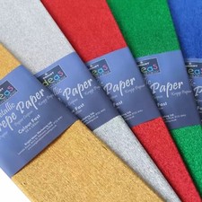 Metallic Crepe Paper Sheets