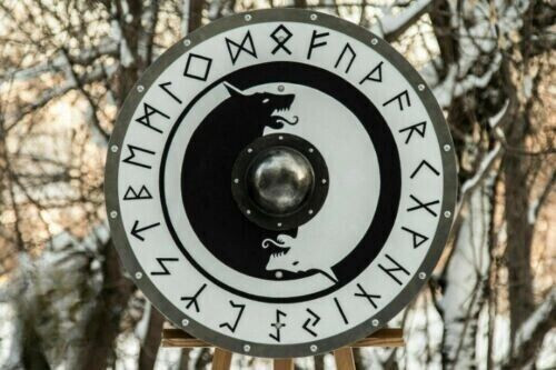 Medieval wooden round - medieval,