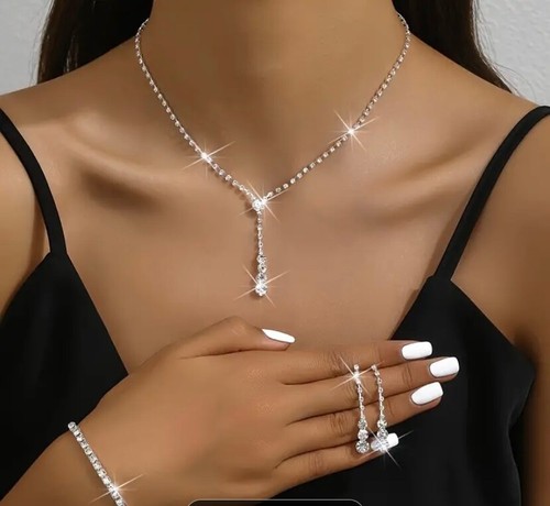 Ladies classic silver diamonte - ladies,