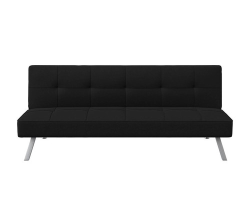 Serta black modern futon - serta, sofa