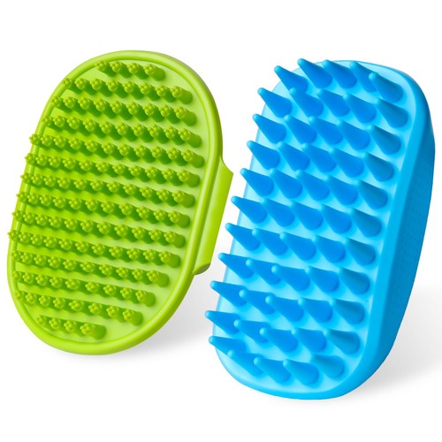2pcs dog bath brush set - brush,