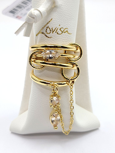 Lovisa gold plated cubic - gold,