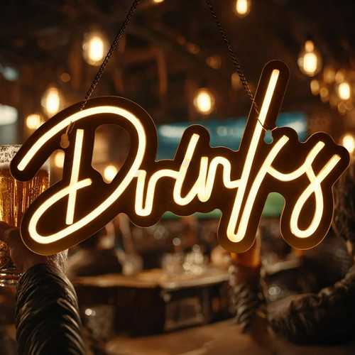New brooklyn drinks neon light - drinks,