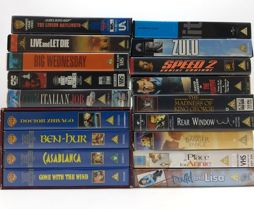 Job lot vhs cassettes x18 - cassettes,