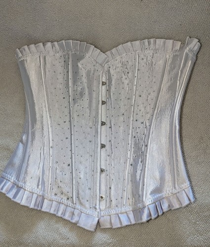 Sexy white satin overbust - sexy,