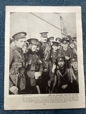 1/6th South Staffordshire Regiment after Arrival in France, WW1..Vintage Print