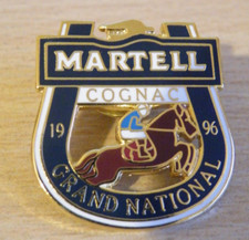 1996 MARTELL COGNAC GRAND NATIONAL PIN BADGE