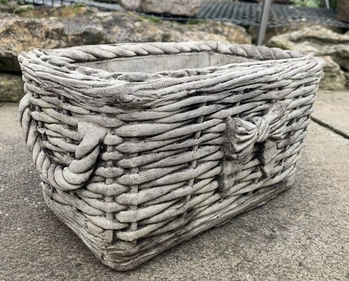 Stone garden wicker - stone, basket