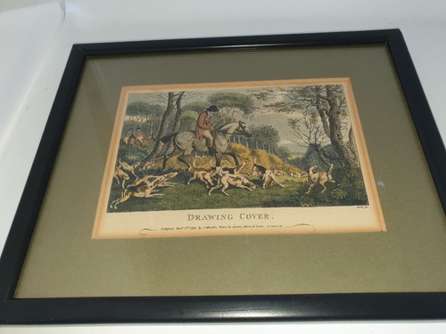 Framed antique lithograph - framed,