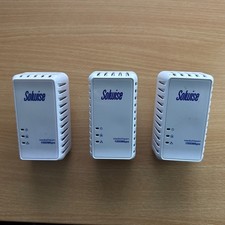 Solwise NET-PL-1000M 1000 Mbps Mediaxtream/HomePlug AV Adapter UK network plug