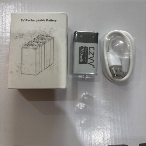 Lithium rechargeable - 9v,