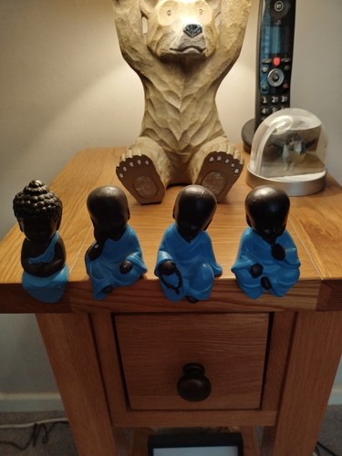 Miniature buddha set - miniature,