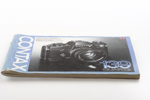 Contax 139 quartz instruction - quartz,