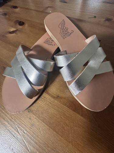 Ancient greek sandals metallic - ancient,