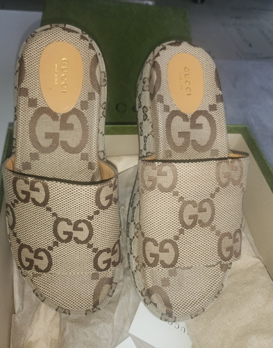 Gucci logo canvas slider - gucci, gg