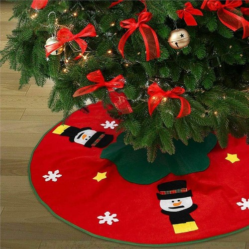 Snowman christmas tree skirt - christmas,