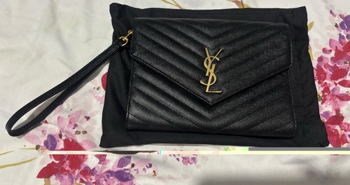 Ysl cassandre leather clutch - cassandre,