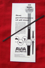 AVIA OLYMPIC SPORTS WATCH 1964 ORIGINAL VINTAGE ADVERT