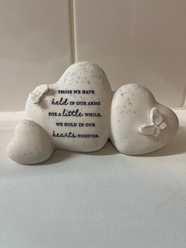 Heart stones with butterfly - stones,
