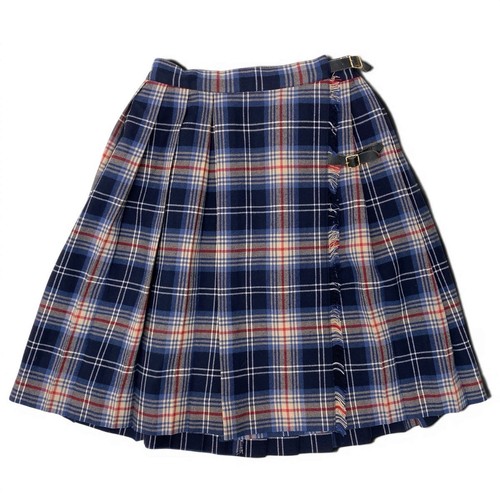 Burberry plaid wrap skirt - wrap,