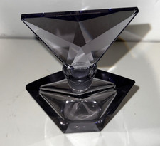 Vintage Art Deco Purple Glass Perfume Scent Bottle