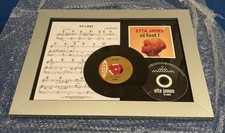 Etta James At Last 7 Inch Vinyl Argo Records Framed Display RARE R&B SOUL Jazz