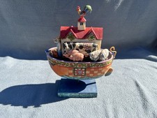 Jim Shore Two By Two All Creatures Of Faith Noah’s Ark Ornament Figure Figurine