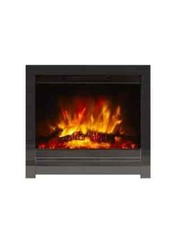 Be Modern Kempton 2kW Black Nickel effect Electric Fire (H)565mm (W)413mm (D)75m