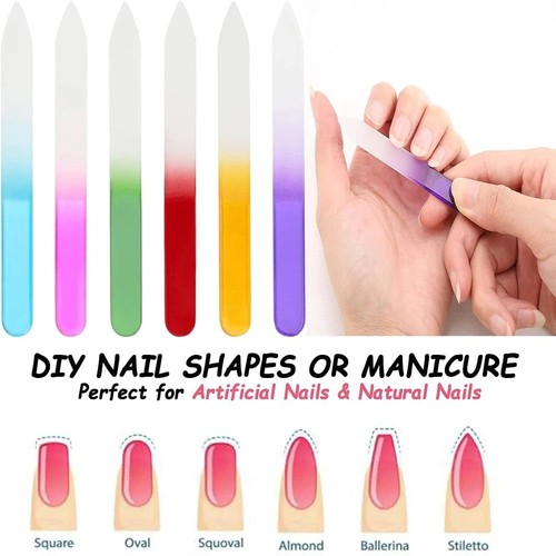 5pcs glass nail file - nail, set