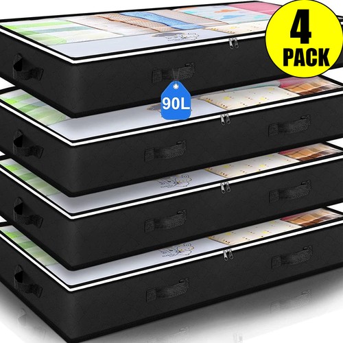 4pack underbed storage boxes - underbed,