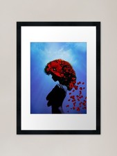Poppy girl Framed Art Print