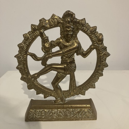 Vintage small brass - brass, shiva
