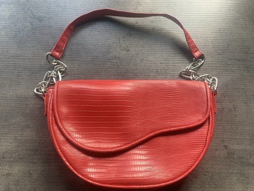 Primark red croc shoulder - red, bag