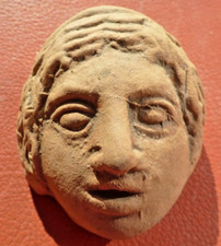 Venus Hera Clay Brick Rustic Wall Plaque Hanging Woman Marriage Family 3D Mask