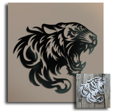 TIGER WALL ART MILD STEEL