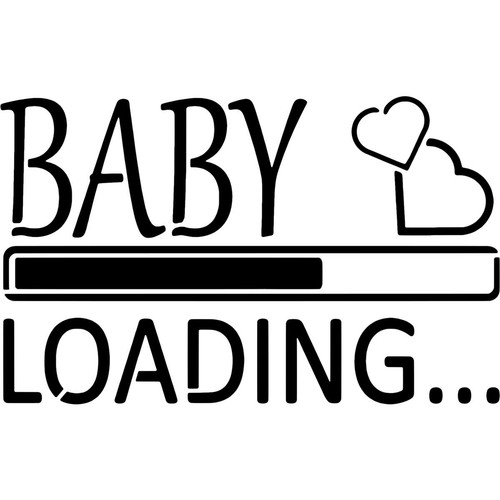 Baby loading stencils - 'baby,