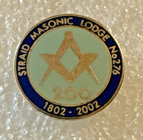 Masonic enamel badge straid - badge,
