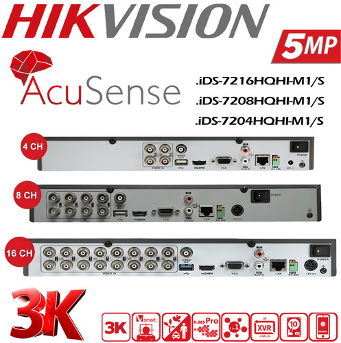 Hikvision dvr turbo - 5mp, hd
