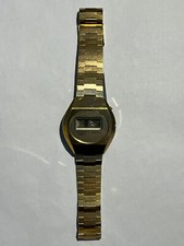 Rotary Quartz Digital Gold Coloured Watch, 1970's/80's, Working with New Battery