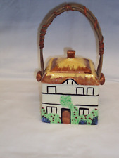 Vintage Empire Ware Tudor Series Cottage Biscuit Barrel