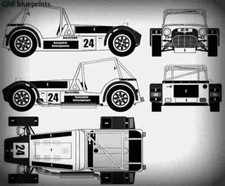 caterham super seven Blueprint