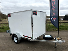 New 6x4 Box Van Trailer Cube Pro 6x4 Huge 5ft High-Rear Ramp-Gloss White inc Vat