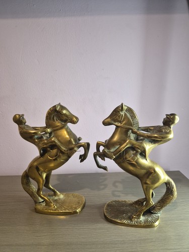 Vintage pair solid - vintage, brass