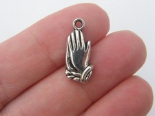 8 Praying hands charms antique