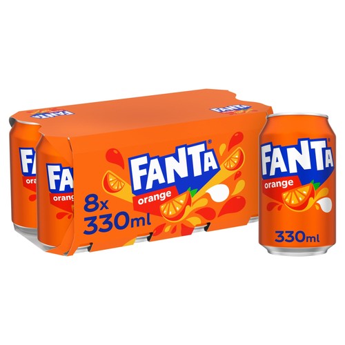 Orange soft drink cans - orange, x
