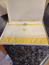 Beautiful Irish and Scottish linen  vintage 1960s