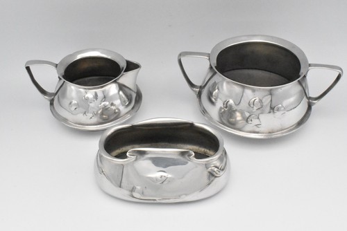 Tudric pewter sugar bowls and - tudric,