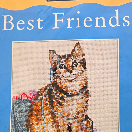 Best friends cats cross stitch - cross,